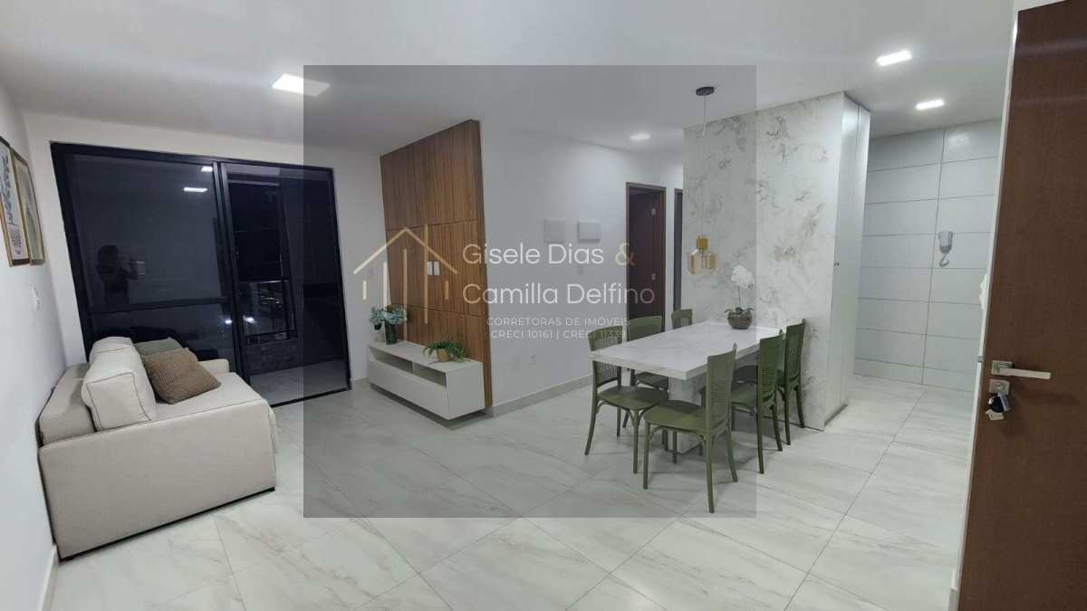  - Apto em Intermares- 350m da Praia- 75m²- 03Qts s/ 01Ste- 01Vg- Mobiliado!