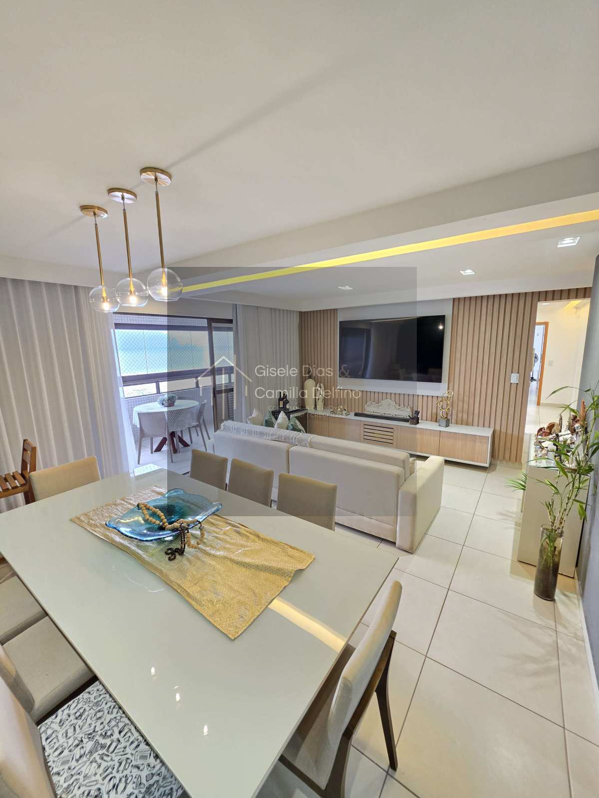 Apto no Altiplano- Vista Mar Definitiva- 127m²- 03Qts s/ 02Sts+DCE- 02Vgs- Mobiliado! - Corretoras no Litoral | Creci 1661J