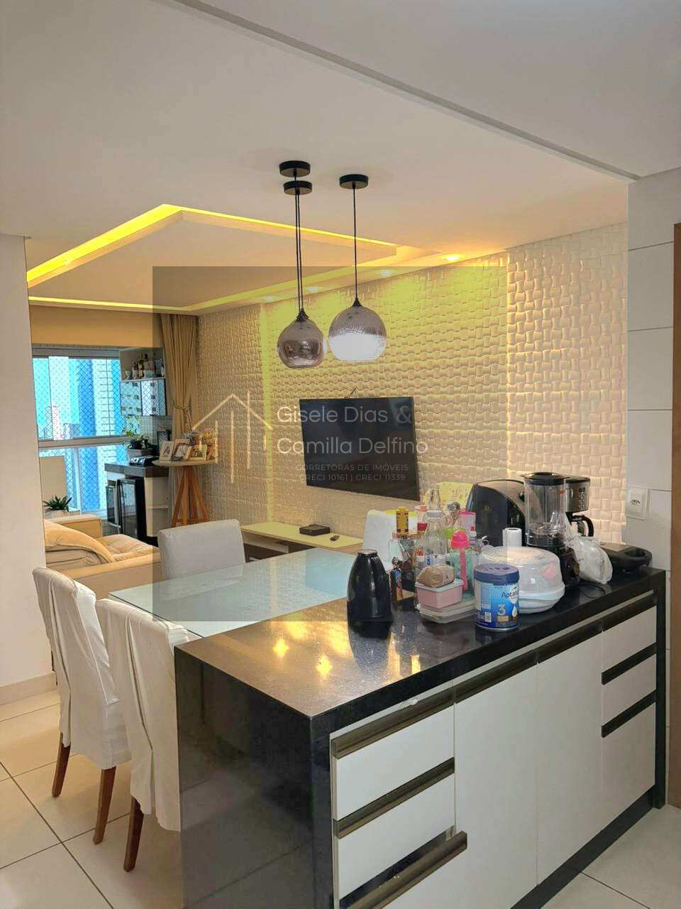  - Apto no Brisamar- Vista Mar- 84m²- 03Qts s/ 01Ste- 02Vgs- Porteira Fechada!