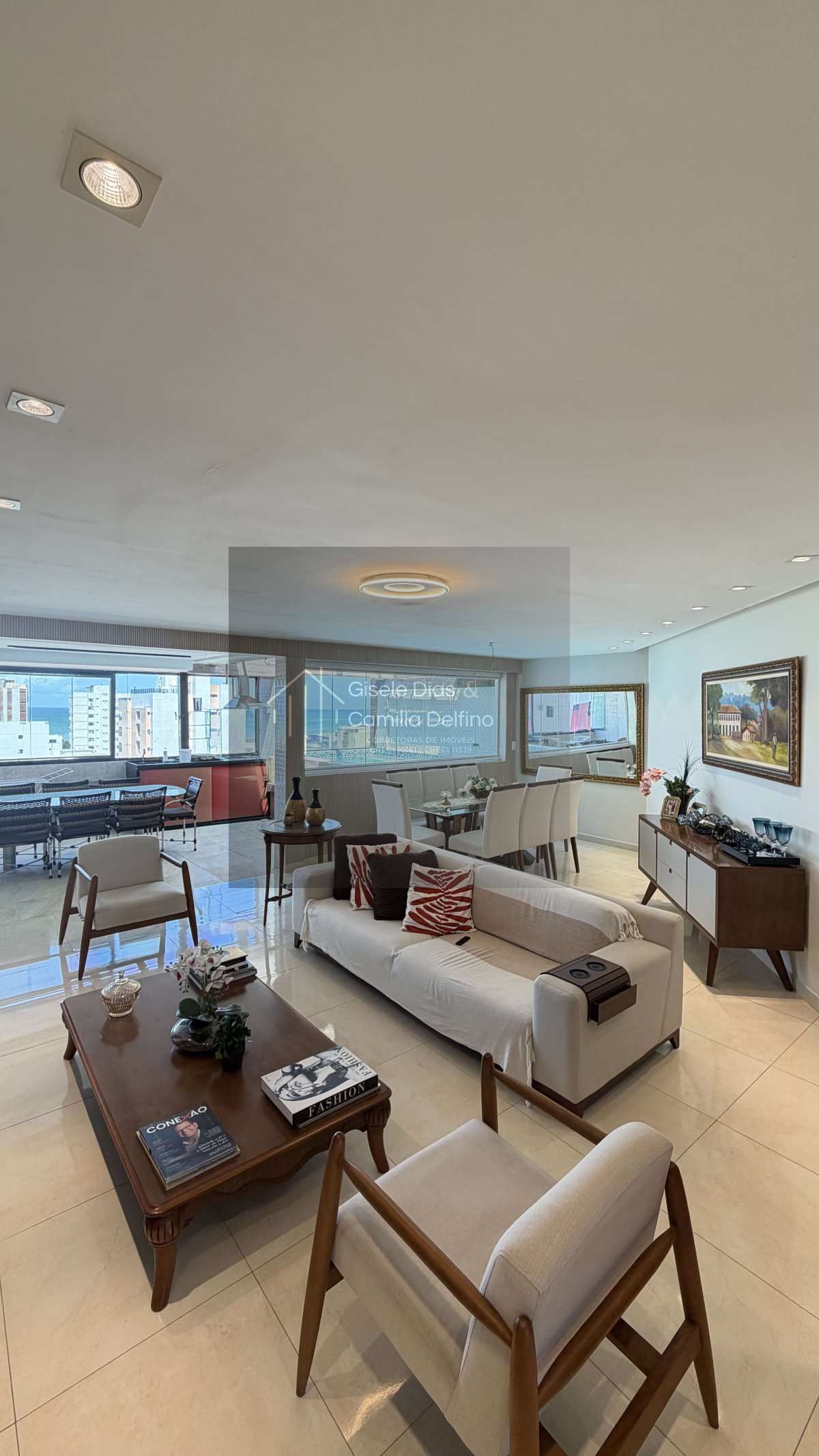  - Cobertura Linear- Manaíra- 200m²- 03Qts s/ 02Sts+DCE- 02vgs- Vista Mar!